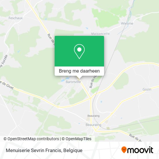Menuiserie Sevrin Francis kaart
