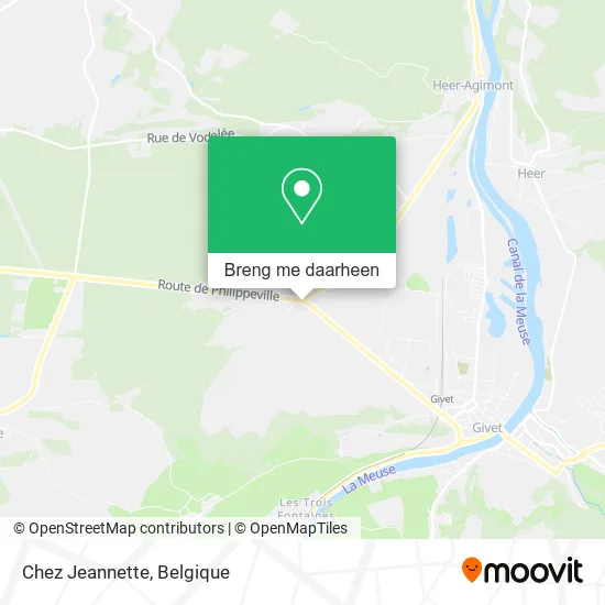 Chez Jeannette kaart