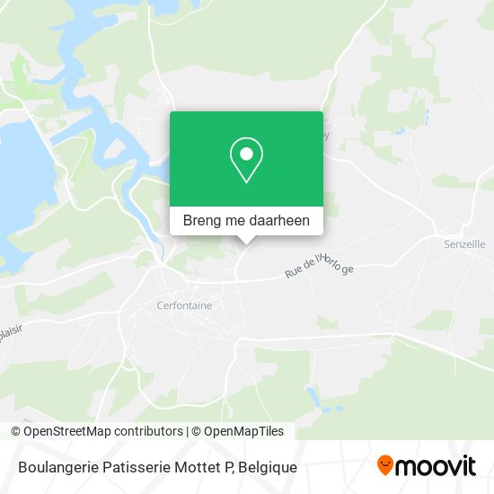 Boulangerie Patisserie Mottet P kaart