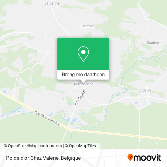 Poids d'or Chez Valerie kaart