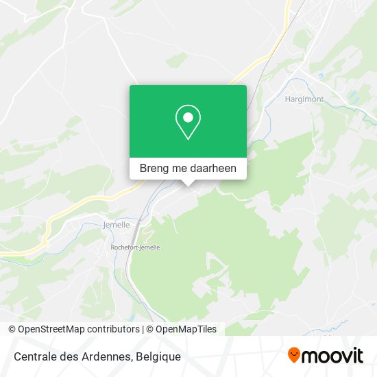 Centrale des Ardennes kaart