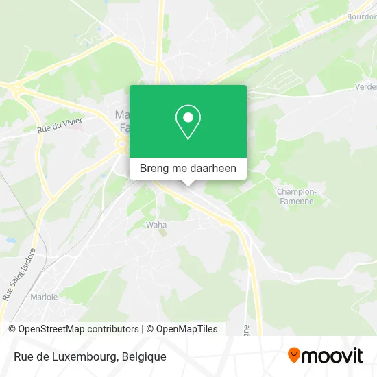 Rue de Luxembourg kaart