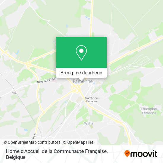 Home d'Accueil de la Communauté Française kaart
