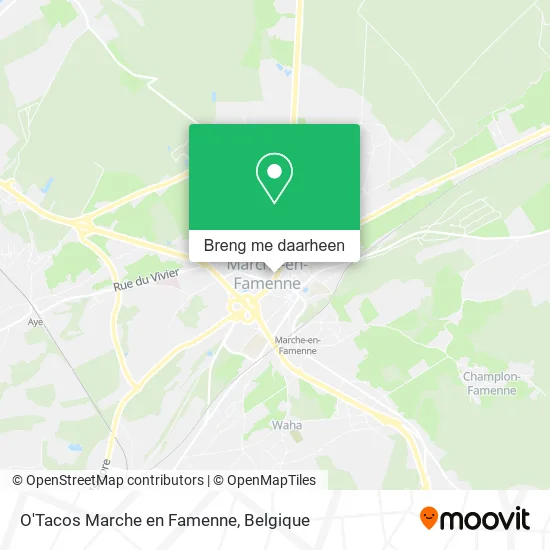 O'Tacos Marche en Famenne kaart