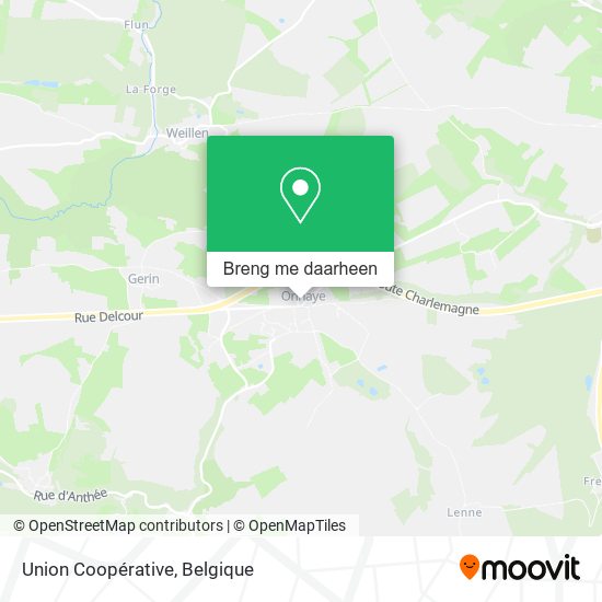 Union Coopérative kaart