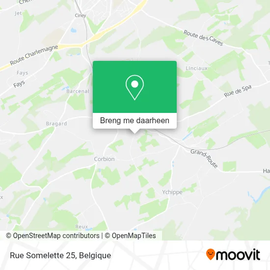 Rue Somelette 25 kaart