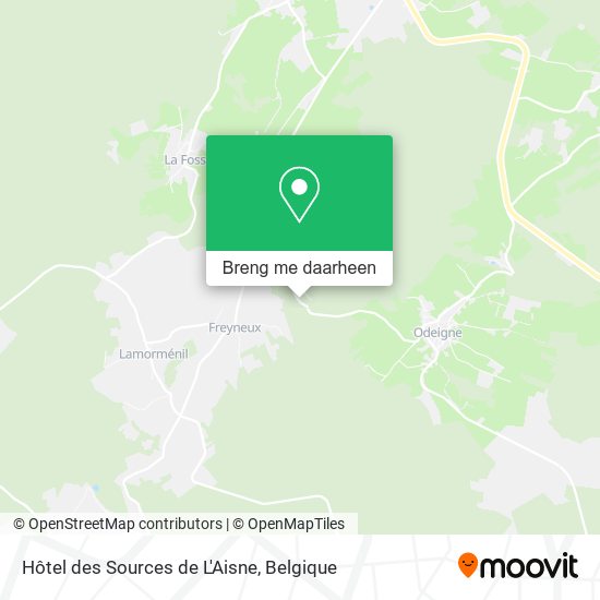 Hôtel des Sources de L'Aisne kaart
