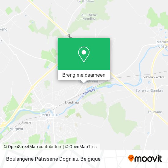 Boulangerie Pâtisserie Dogniau kaart