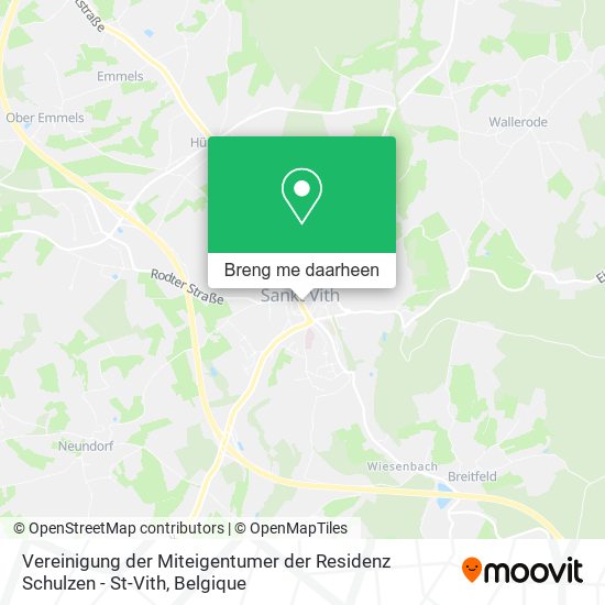 Vereinigung der Miteigentumer der Residenz Schulzen - St-Vith kaart