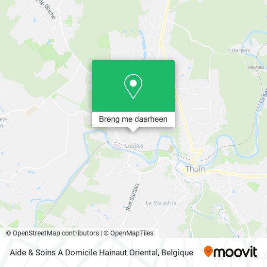 Aide & Soins A Domicile Hainaut Oriental kaart