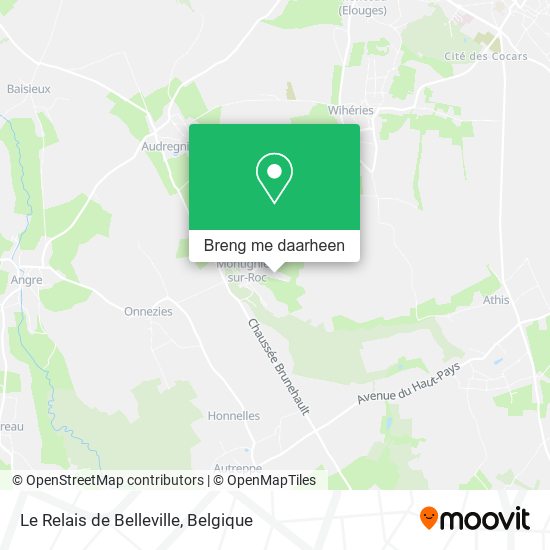 Le Relais de Belleville kaart