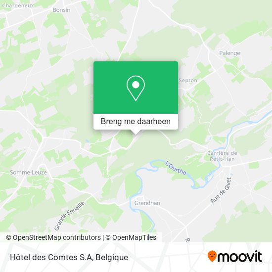Hôtel des Comtes S.A kaart