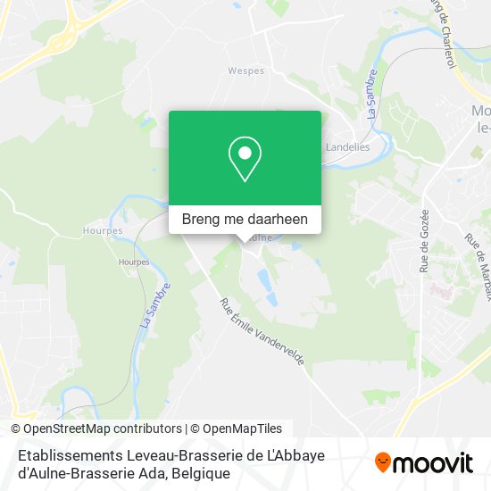 Etablissements Leveau-Brasserie de L'Abbaye d'Aulne-Brasserie Ada kaart