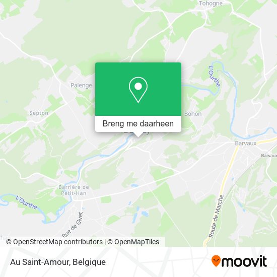 Au Saint-Amour kaart