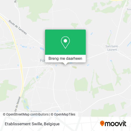 Etablissement Swille kaart