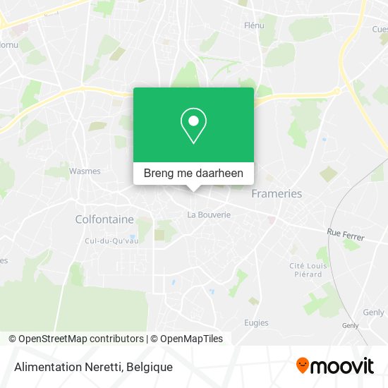 Alimentation Neretti kaart