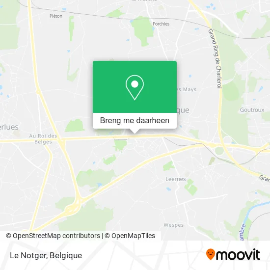 Le Notger kaart