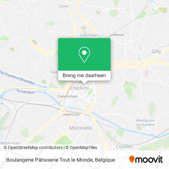 Boulangerie Pâtisserie Tout le Monde kaart