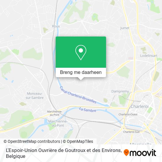 L'Espoir-Union Ouvrière de Goutroux et des Environs kaart