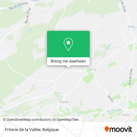 Friterie de la Vallée kaart