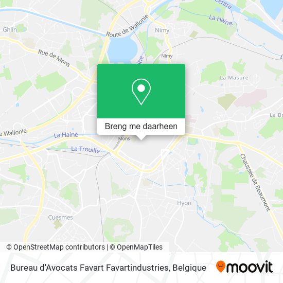 Bureau d'Avocats Favart Favartindustries kaart