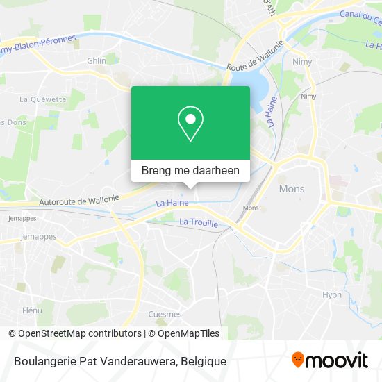 Boulangerie Pat Vanderauwera kaart