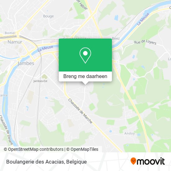 Boulangerie des Acacias kaart