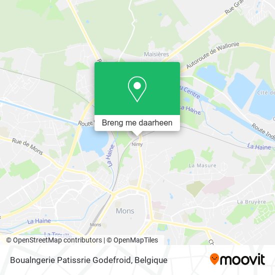 Boualngerie Patissrie Godefroid kaart