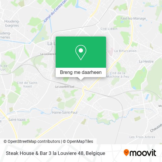 Steak House & Bar 3 la Louviere 48 kaart