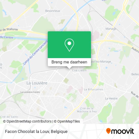 Facon Chocolat la Louv kaart
