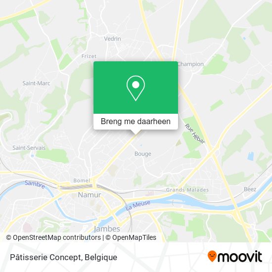 Pâtisserie Concept kaart