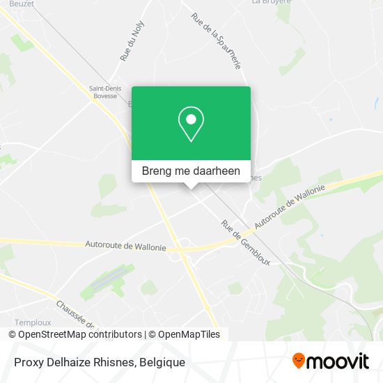Proxy Delhaize Rhisnes kaart