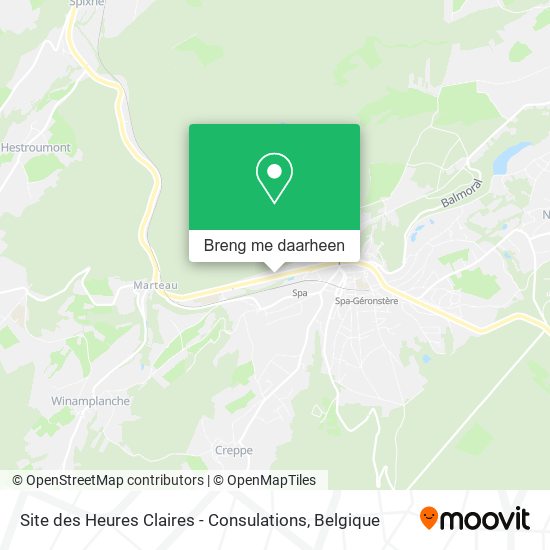 Site des Heures Claires - Consulations kaart