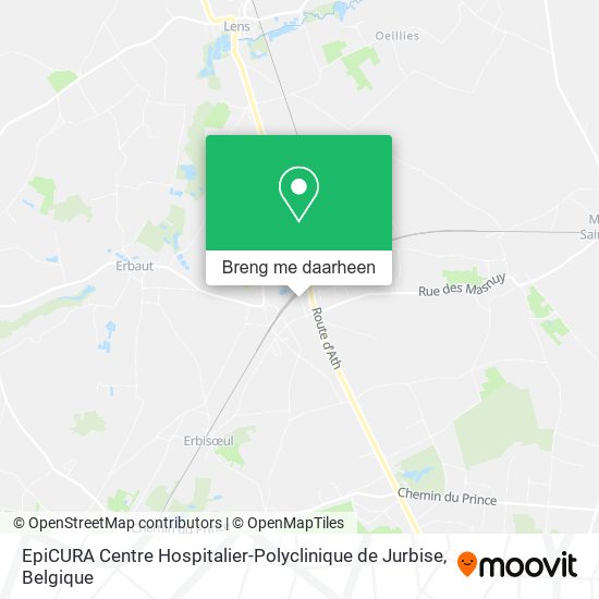 EpiCURA Centre Hospitalier-Polyclinique de Jurbise kaart