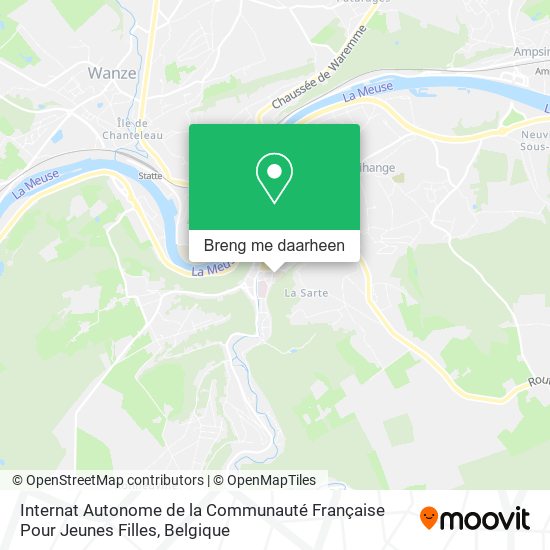 Internat Autonome de la Communauté Française Pour Jeunes Filles kaart