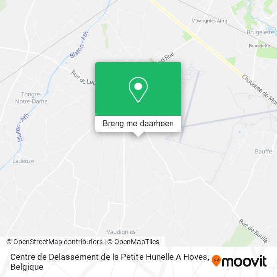 Centre de Delassement de la Petite Hunelle A Hoves kaart