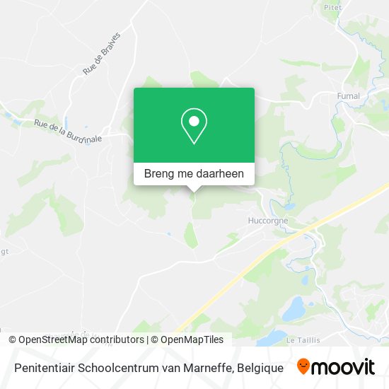 Penitentiair Schoolcentrum van Marneffe kaart