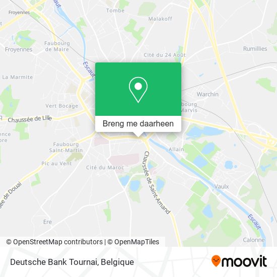 Deutsche Bank Tournai kaart