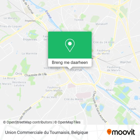 Union Commerciale du Tournaisis kaart