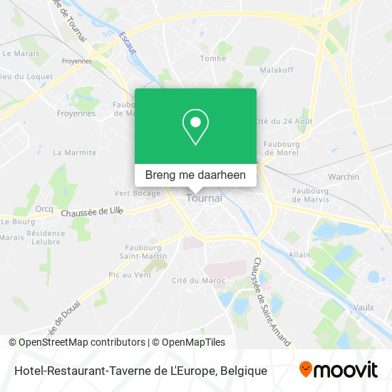 Hotel-Restaurant-Taverne de L'Europe kaart