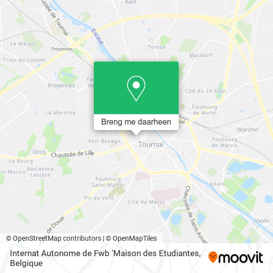 Internat Autonome de Fwb 'Maison des Etudiantes kaart