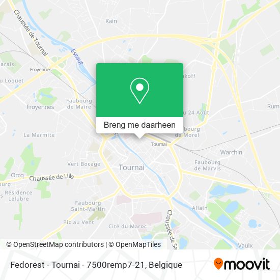 Fedorest - Tournai - 7500remp7-21 kaart