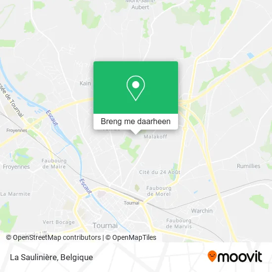 La Saulinière kaart