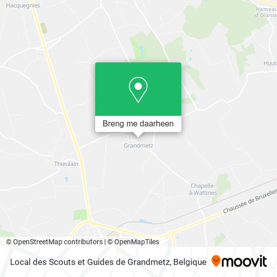 Local des Scouts et Guides de Grandmetz kaart