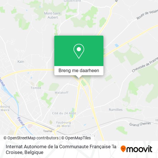 Internat Autonome de la Communaute Française 'la Croisee kaart