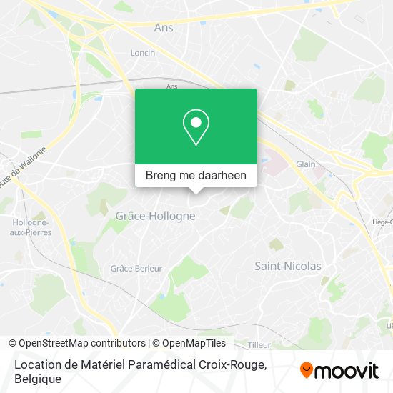 Location de Matériel Paramédical Croix-Rouge kaart