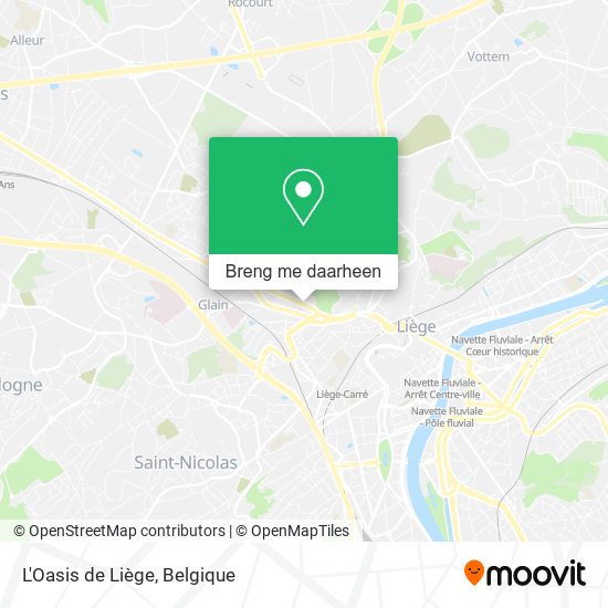 L'Oasis de Liège kaart