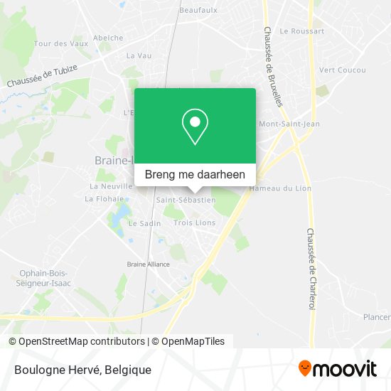 Boulogne Hervé kaart