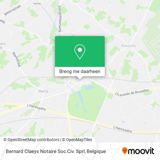 Bernard Claeys Notaire Soc.Civ. Sprl kaart