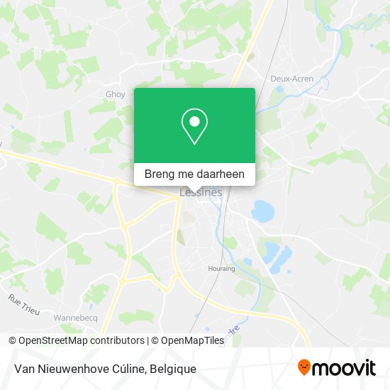 Van Nieuwenhove Cúline kaart